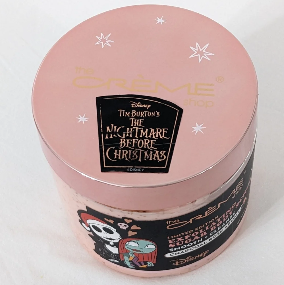 Disney The Nightmare Before Christmas Exfoliating Sugar Body Scrub Charcoal Rose